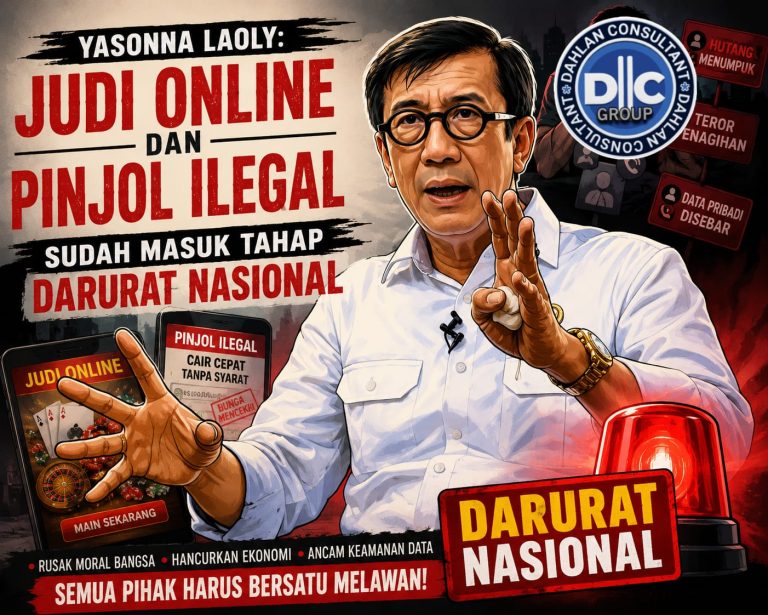 Yasonna Laoly: Judi Online dan Pinjol Ilegal Sudah Masuk Tahap Darurat Nasional