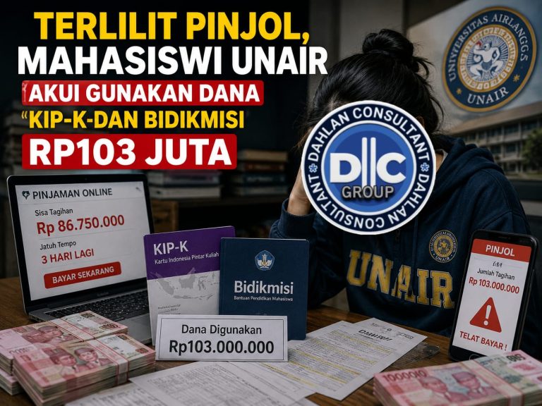 Terlilit Pinjol, Mahasiswi Unair Akui Gunakan Dana KIP-K dan Bidikmisi Rp103 Juta