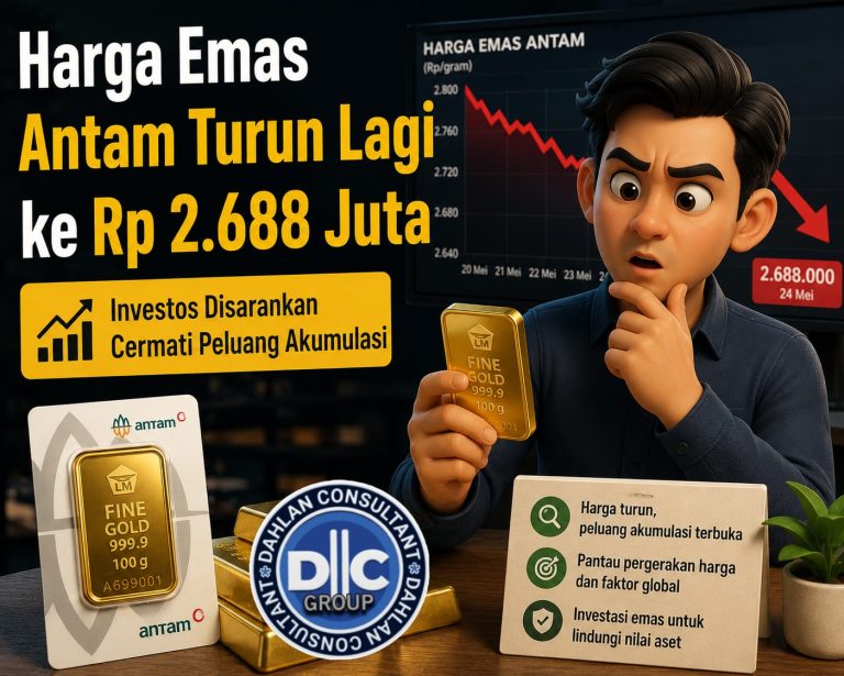 Harga Emas Antam Turun Lagi ke Rp2,668 Juta per Gram, Investor Disarankan Cermati Peluang Akumulasi