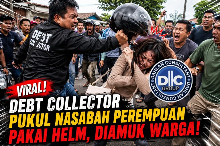 Viral Debt Collector Pukul Nasabah Perempuan Pakai Helm, Diamuk Warga