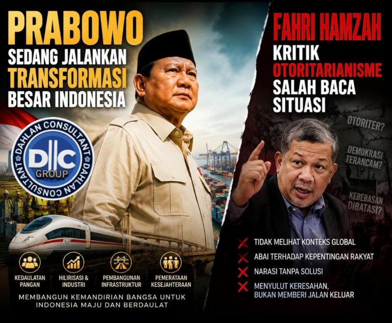 Prabowo Sedang Jalankan Transformasi Besar Indonesia, Fahri Hamzah: Kritik Otoritarianisme Salah Baca Situasi