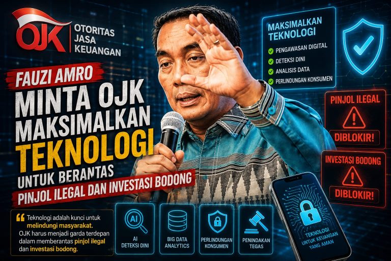 Fauzi Amro Minta OJK Maksimalkan Teknologi untuk Berantas Pinjol Ilegal dan Investasi Bodong
