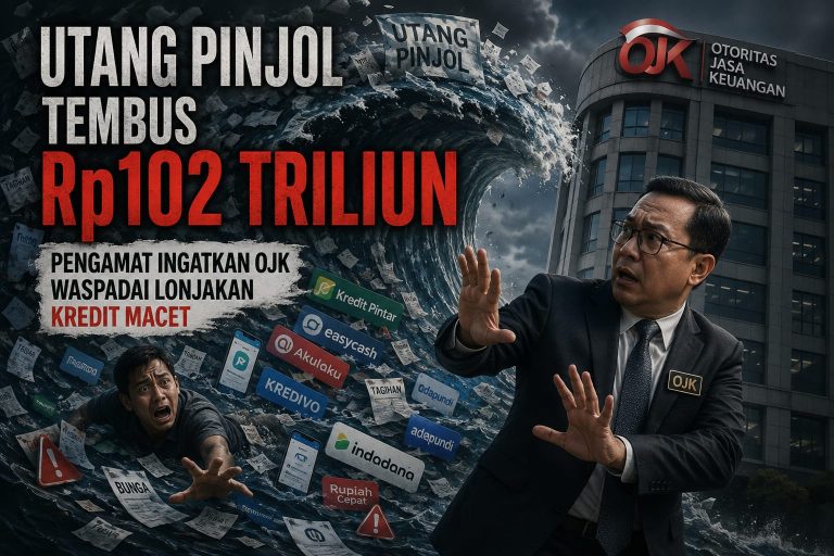 Utang Pinjol Tembus Rp102 Triliun, Pengamat Ingatkan OJK Waspadai Lonjakan Kredit Macet