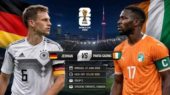 Jerman Lolos ke 32 Besar Piala Dunia 2026, Usai Tekuk Pantai Gading 2-1